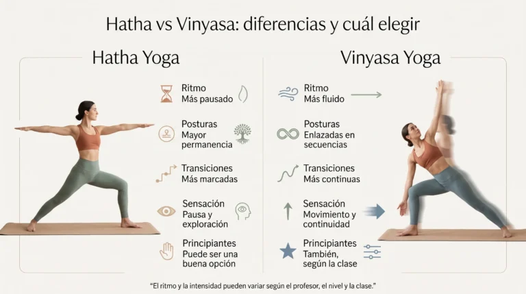 Hatha y Vinyasa Yoga, comparación entre una práctica pausada y una práctica fluida