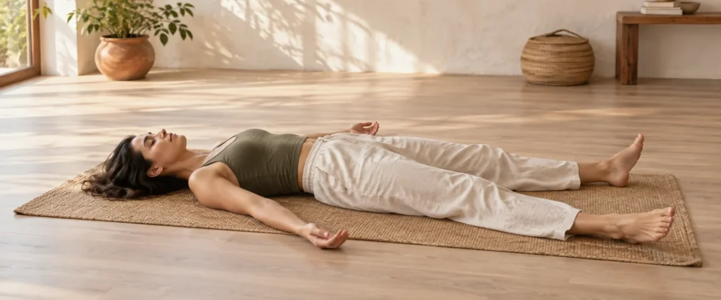 Savasana en yoga: qué es, cómo hacerla y por qué cierra la práctica